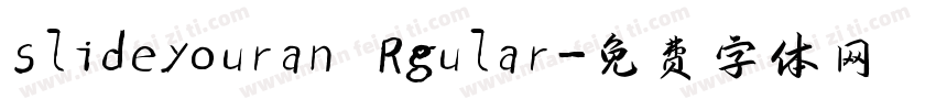 slideyouran Rgular字体转换